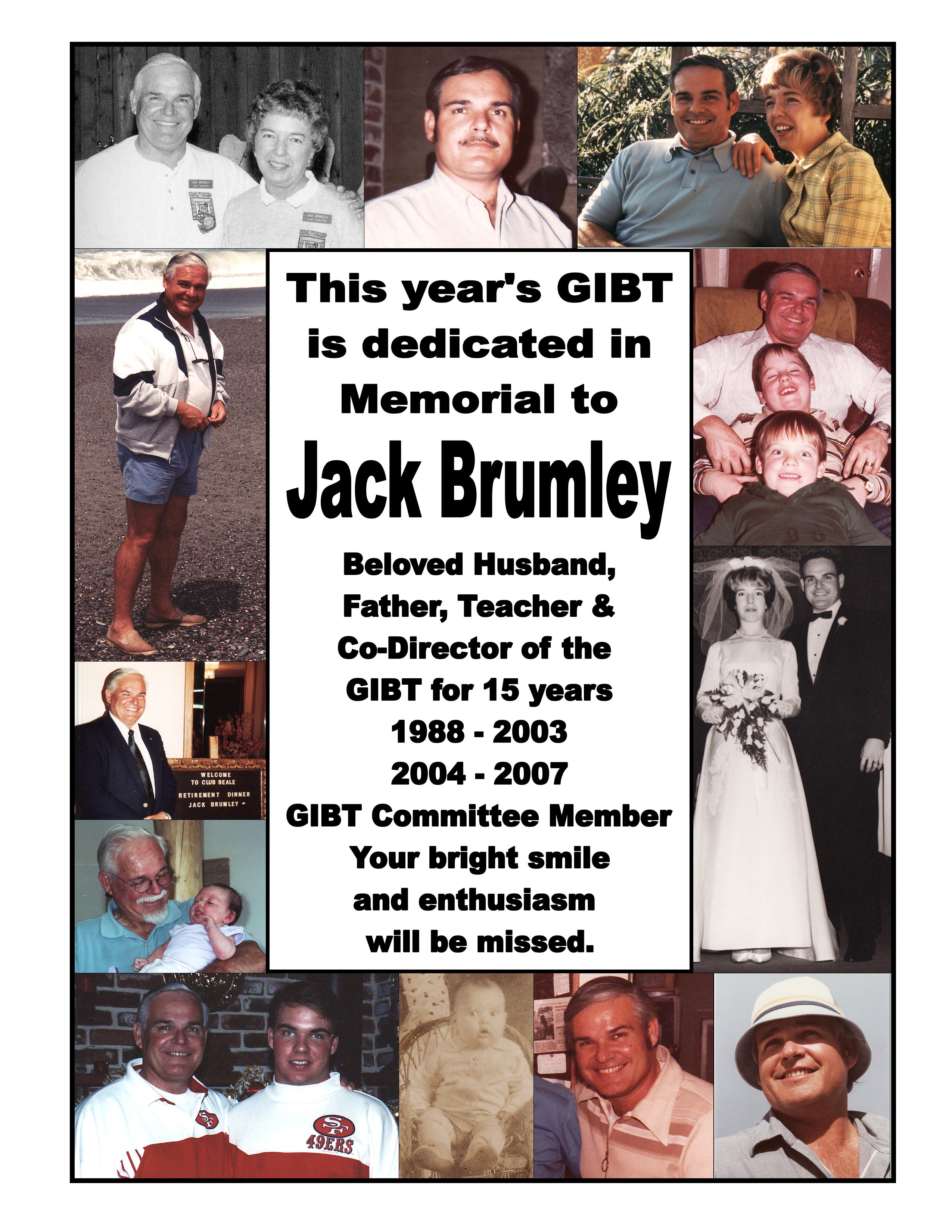 2007 Tournament dedication to Jack Brumley